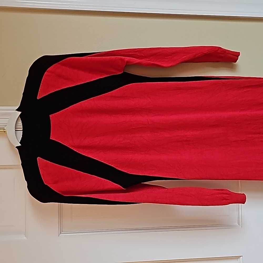 ❤️KAREN MILLEN Black and Red Dress size Large